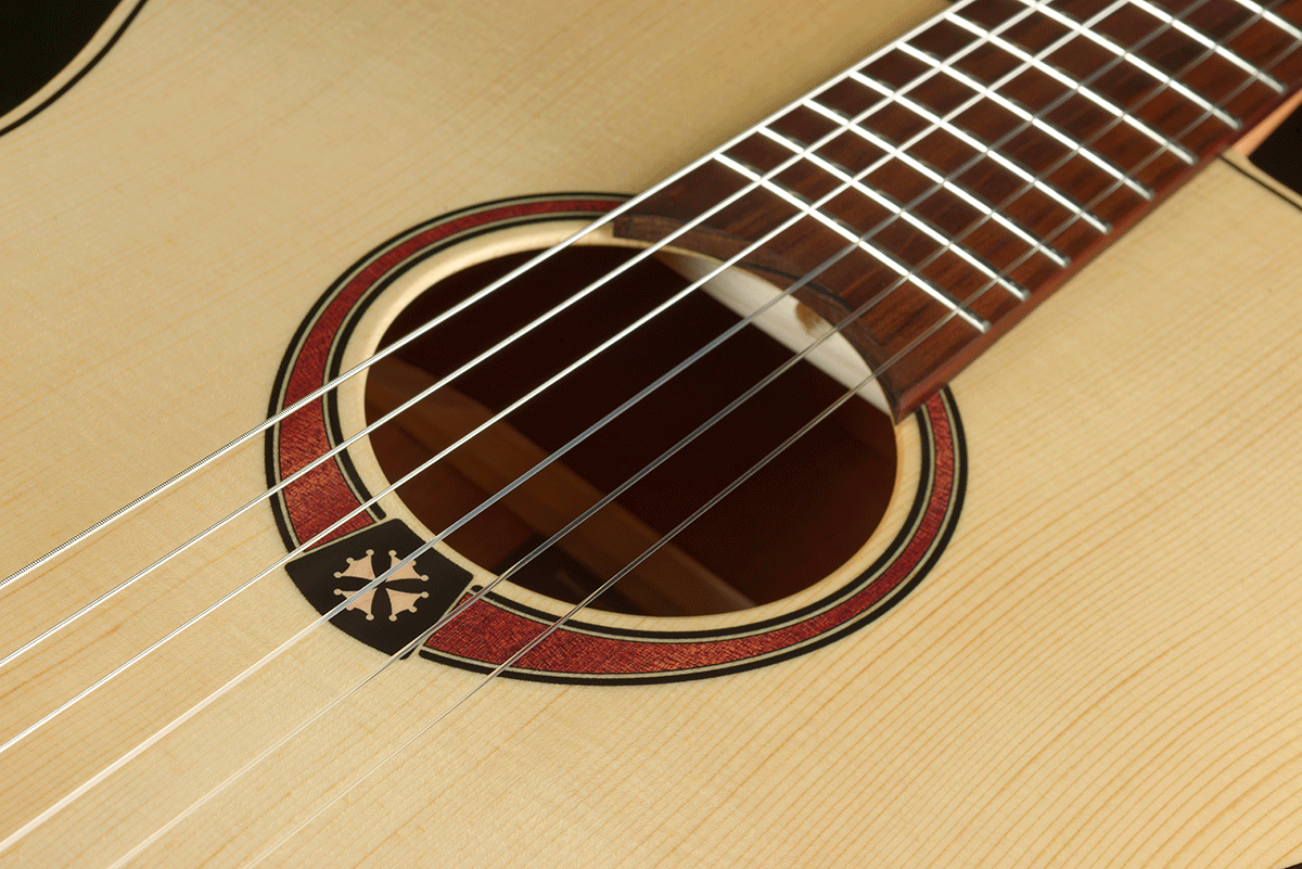 Lag Tramontane Tn70a Epicea Khaya Brbw - Natural - Classical guitar 4/4 size - Variation 4