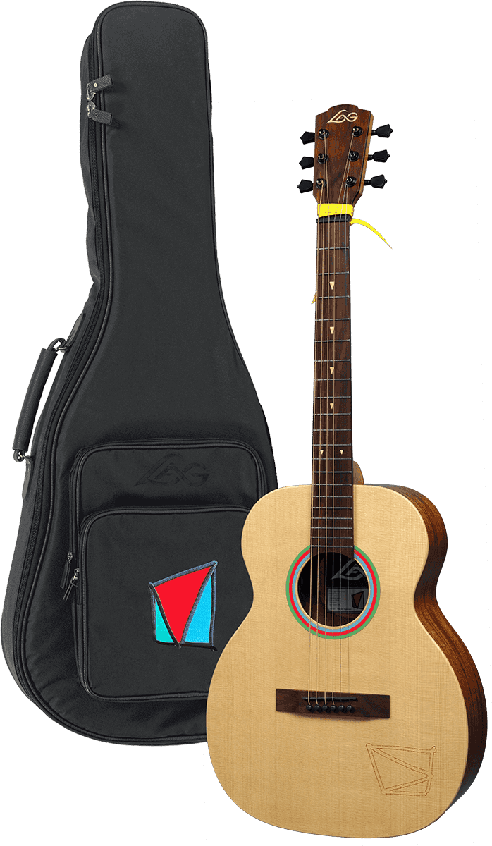 Lag Vianney Travel Signature Epicea Acajou - Natural Satin - Travel acoustic guitar - Variation 5