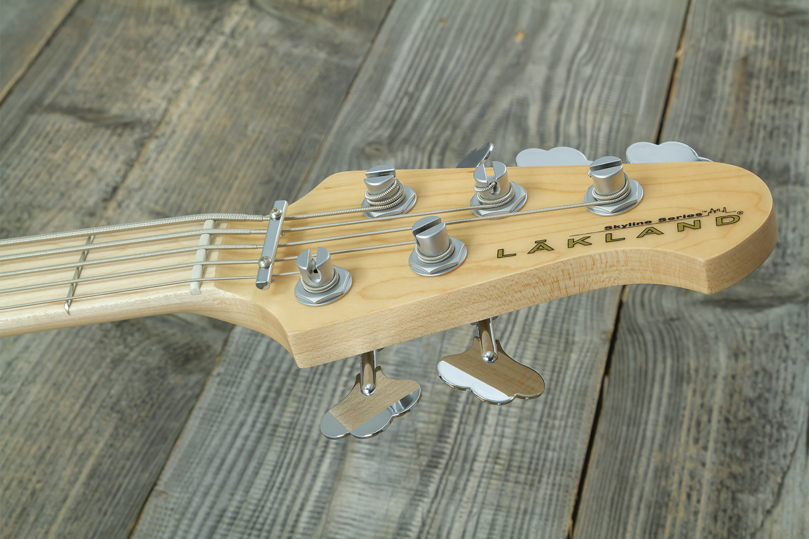 Lakland 55-02 Deluxe Qmt Skyline 5c Active Mn - Solid body electric bass - Variation 6