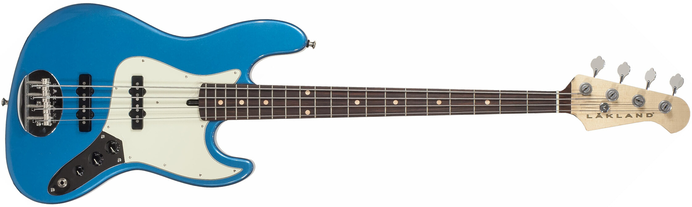 Lakland Adam Clayton 44-60 Usa Signature Jazz Bass Rw - Lake Placid Blue - Solid body electric bass - Main picture