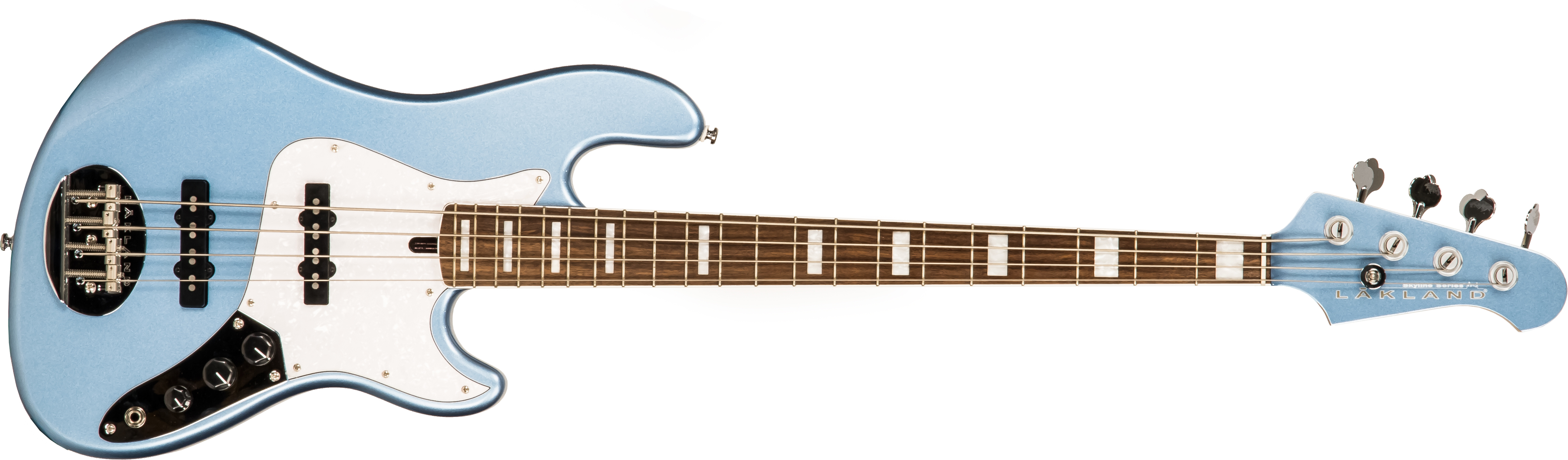 Lakland Darryl Jones Signature Dj4 Skyline Lau - Lake Placid Blue Metallic - Solid body electric bass - Main picture