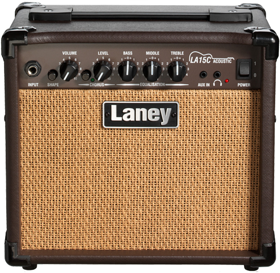 Laney La15c Acoustic Amplifier 15w 2x5 Brown - Acoustic guitar combo amp - Main picture