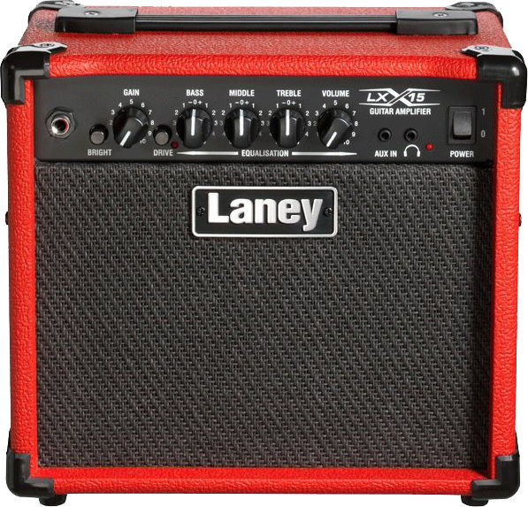 Laney Lx15 15w 2x5 Red 2016 - Electric guitar combo amp - Main picture