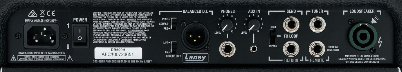 Laney Digbeth Db500h Head 500w - Bass amp head - Variation 3