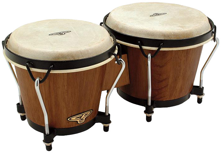 Latin Percussion Cp221-dw Bongos Cp Traditionnel Dark Wood - Bongo - Main picture
