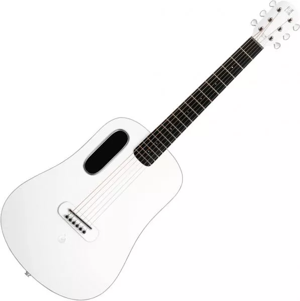 Electro acoustic guitar Lava music Blue Lava Touch With Airflow Bag - sail white
