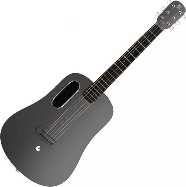 Electro acoustic guitar Lava music Blue Lava Touch With Airflow Bag - midnight black