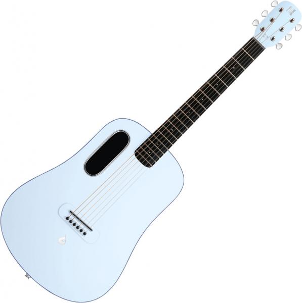 Electro acoustic guitar Lava music Blue Lava Touch With Airflow Bag - ice blue