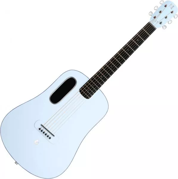 Electro acoustic guitar Lava music Blue Lava Touch With Airflow Bag - Ice blue