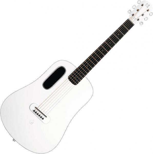 Electro acoustic guitar Lava music Blue Lava Touch With Ideal Bag - Sail white