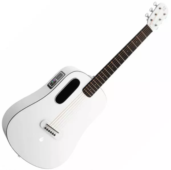 Electro acoustic guitar Lava music Blue Lava Touch With Ideal Bag - sail white