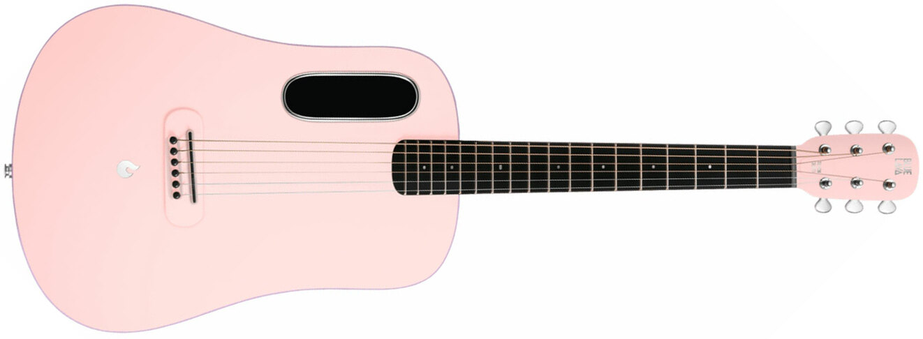 Lava Music Blue Lava Touch +airflow Bag - Coral Pink - Electro acoustic guitar - Main picture