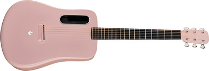 Lava Music Lava Me 2 Freeboost +housse - Pink - Travel acoustic guitar - Main picture