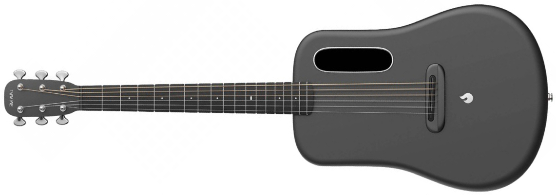 Lava Music Lava Me 3 38inc. Lh Gaucher Tout Carbone +space Bag - Space Gray - Travel acoustic guitar - Main picture