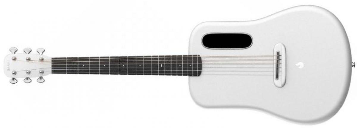 Lava music Lava Me 3 38 LH +Space Bag - white Travel acoustic guitar