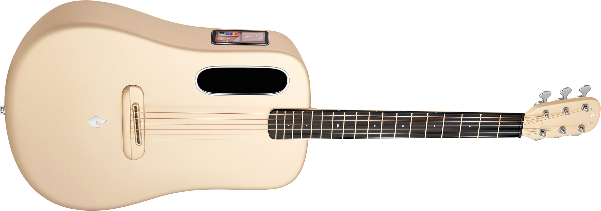 Lava Music Lava Me 4 Carbon 38 +space Bag - Soft Gold - Travel acoustic guitar - Main picture