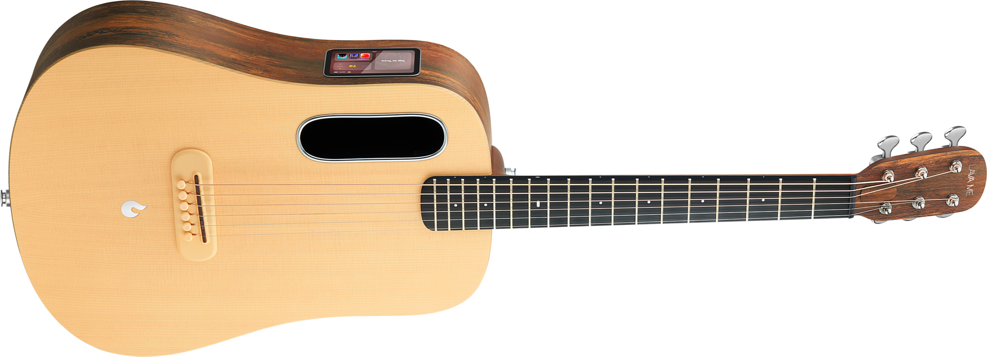 Lava Music Lava Me 4 Spruce 36 +lite Bag - Natural Hpl Woodgrain - Travel acoustic guitar - Main picture