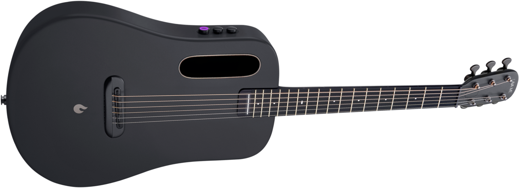 Lava Music Lava Me Air Carbon - Space Black - Folk guitar - Main picture