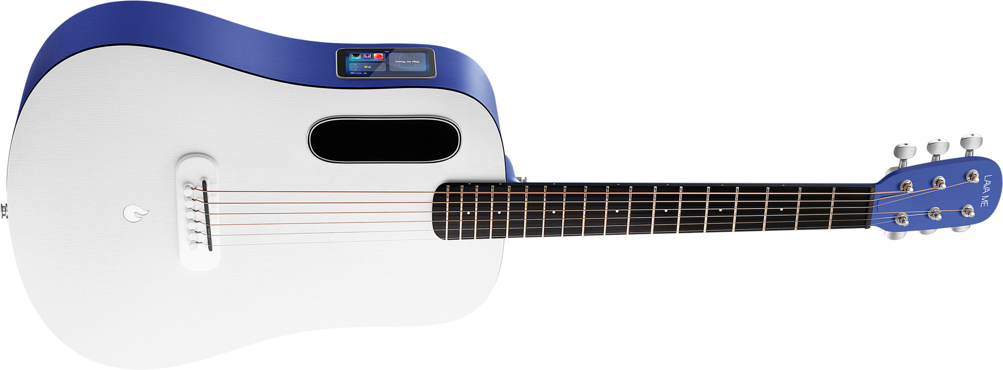 Lava Music Lava Me Play 36 +lite Bag - Deep Blue / Frost White - Travel acoustic guitar - Main picture