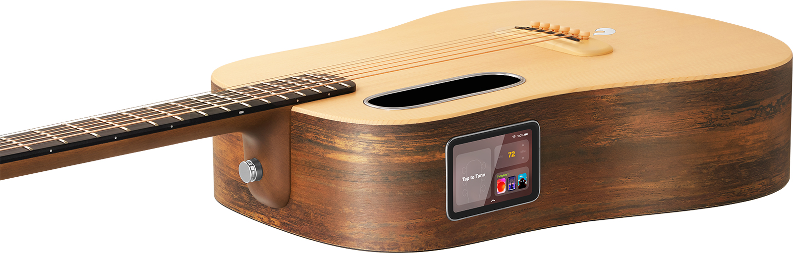 Lava Music Lava Me 4 Spruce 36 +lite Bag - Natural Hpl Woodgrain - Travel acoustic guitar - Variation 3