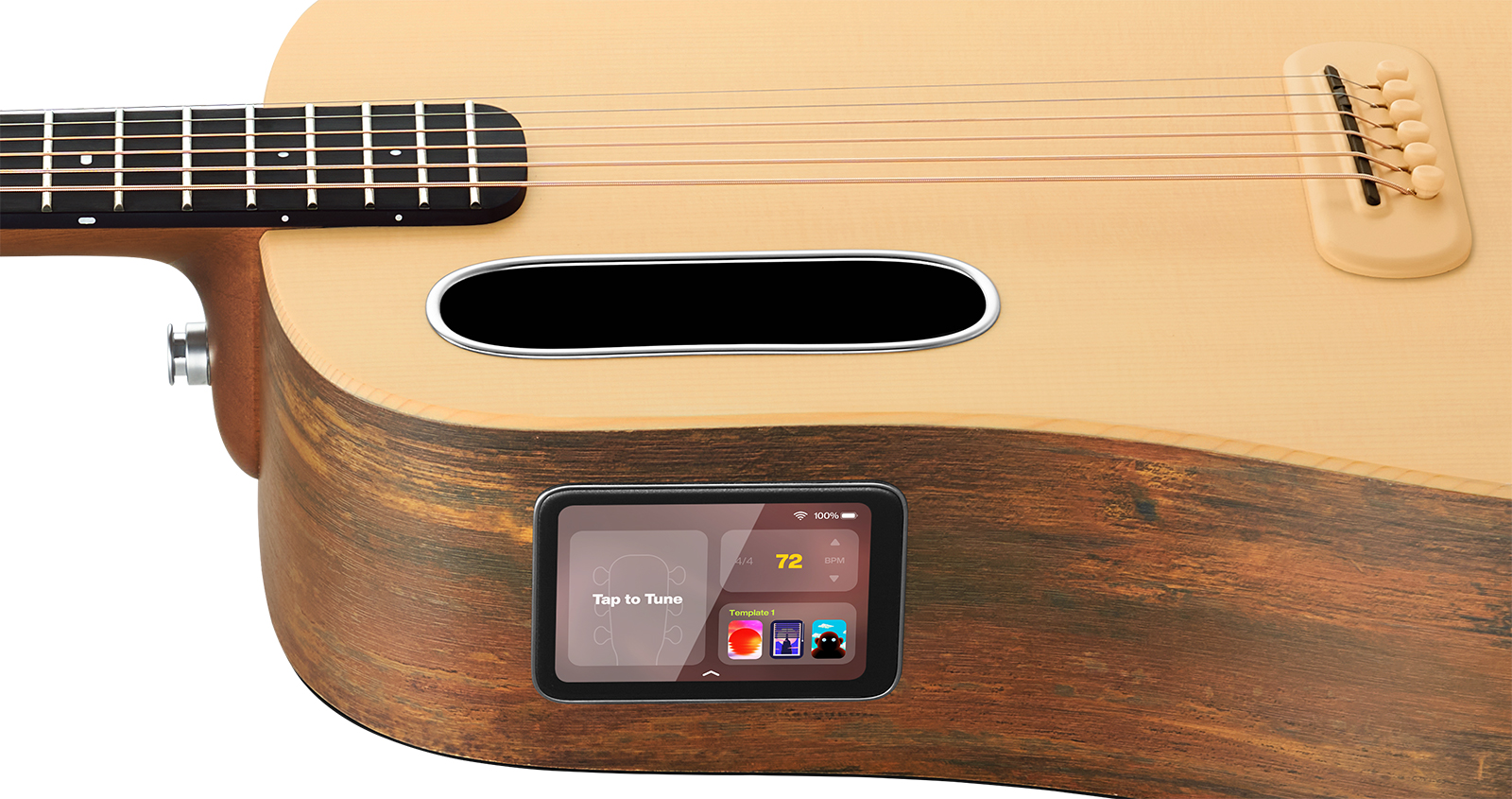 Lava Music Lava Me 4 Spruce 36 +lite Bag - Natural Hpl Woodgrain - Travel acoustic guitar - Variation 4