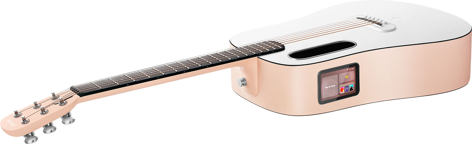 Lava Music Lava Me Play 36 +lite Bag - Light Peach / Frost White - Travel acoustic guitar - Variation 1