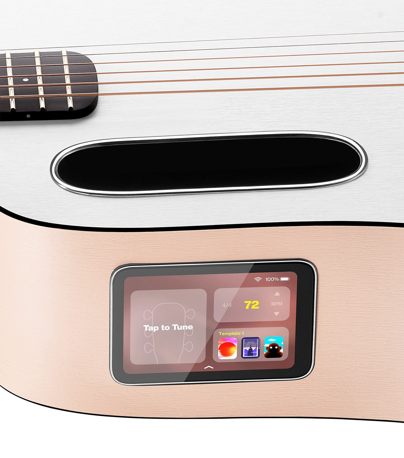 Lava Music Lava Me Play 36 +lite Bag - Light Peach / Frost White - Travel acoustic guitar - Variation 4