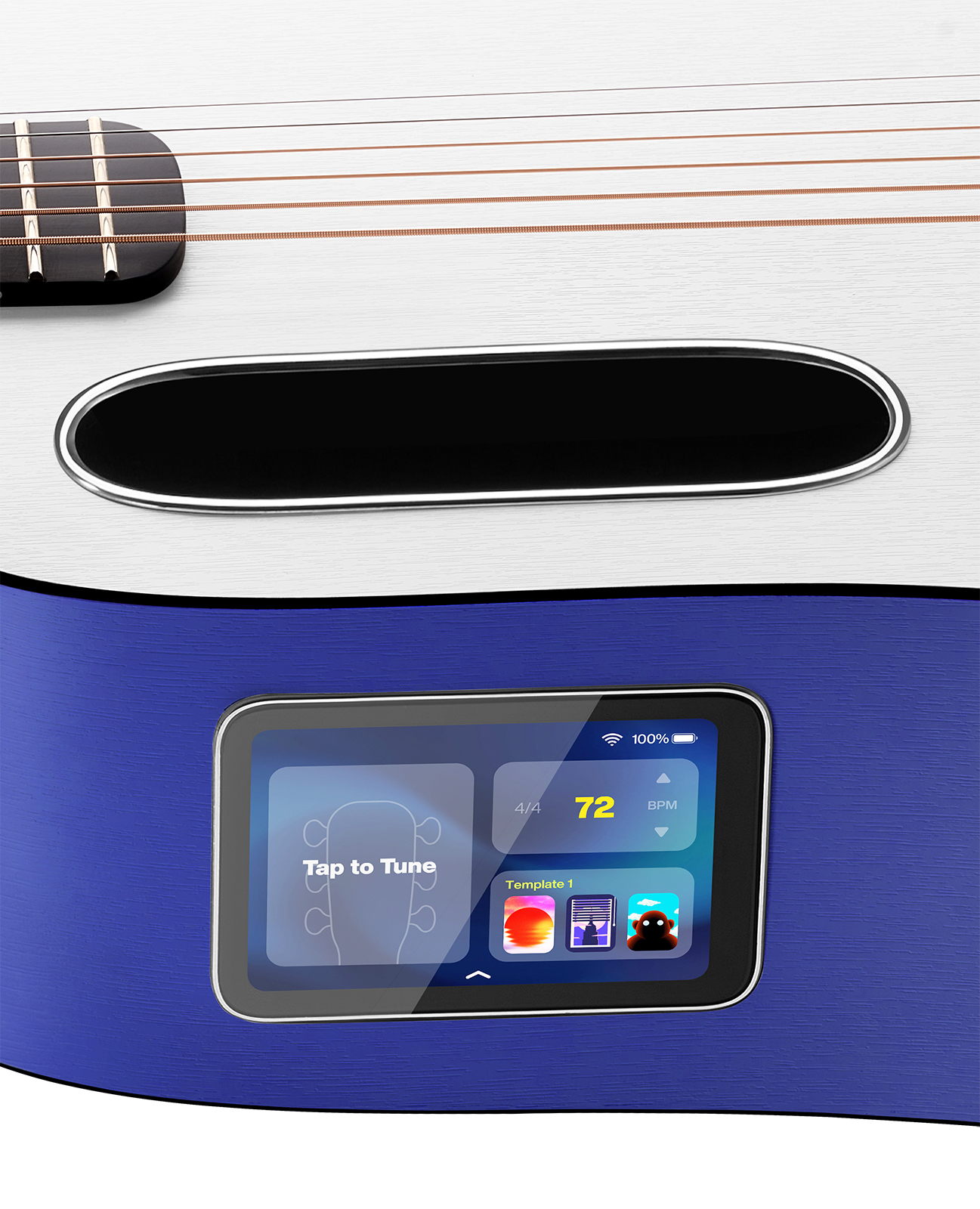 Lava Music Lava Me Play 36 +lite Bag - Deep Blue / Frost White - Travel acoustic guitar - Variation 4