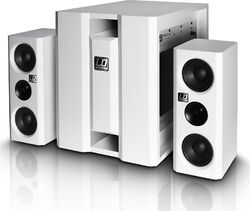 Complete pa system Ld systems Dave 8 XS White
