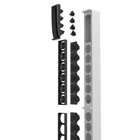 Ld Systems Maui44g3 All-in-one Array System + Mixer White - Column PA Systems - Variation 9