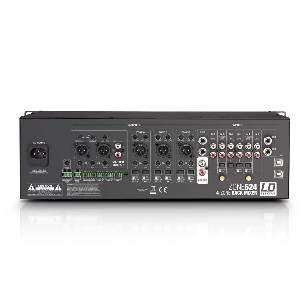 Ld Systems Zone 624 - Analog mixing desk - Variation 3
