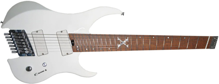 Legator Ghost G7fa 10th Anniv. Jap 7c Multiscale 2h Fishman Fluence Modern Ht Mn - Alpine White - Multi-Scale Guitar - Main picture