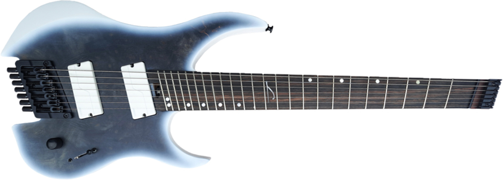 Legator Ghost G7fod Overdrive 7c Multiscale 2h Fishman Fluence Ht Eb - Black Ice - Multi-Scale Guitar - Main picture