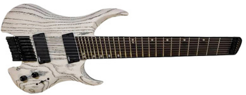 Legator Ghost G8fp Performance 8c Multiscale 2h Ht Ph - White - Multi-Scale Guitar - Main picture