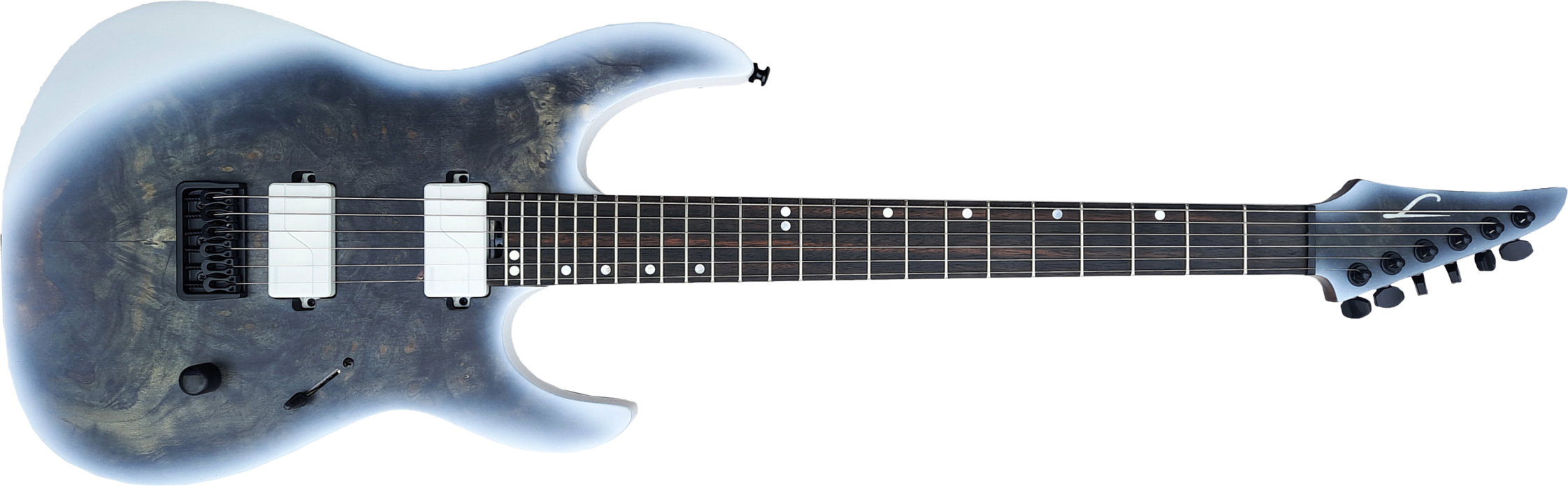 Legator Ninja N6od Overdrive 2020 Hh Fishman Fluence Ht Eb - Black Ice - Metal electric guitar - Main picture