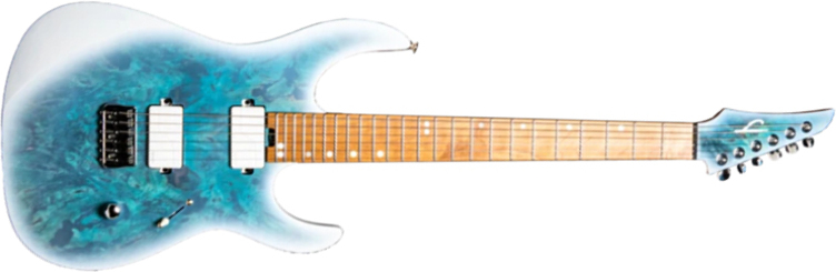 Legator Ninja N6od Overdrive Hh Fishman Fluence Ht Mn - Arctic Blue - Metal electric guitar - Main picture