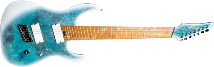 Legator Ninja N7fod Overdrive 7c Multiscale 2h Fishman Fluence Ht Mn - Arctic Blue - Multi-Scale Guitar - Main picture
