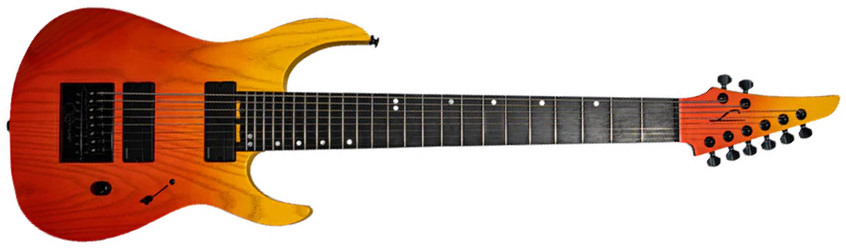 Legator Ninja N8ep Performance 8c 2h Fishman Fluence Modern Ht Ric - Cali Sunset - Baritone guitar - Main picture