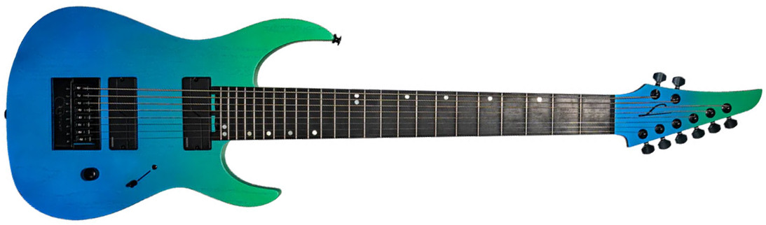 Legator Ninja N8ep Performance 8c 2h Fishman Fluence Modern Ht Ric - Pacific Aqua - Baritone guitar - Main picture