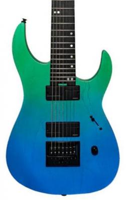 Solid body electric guitar Legator Ninja Performance N7EP - Pacific aqua