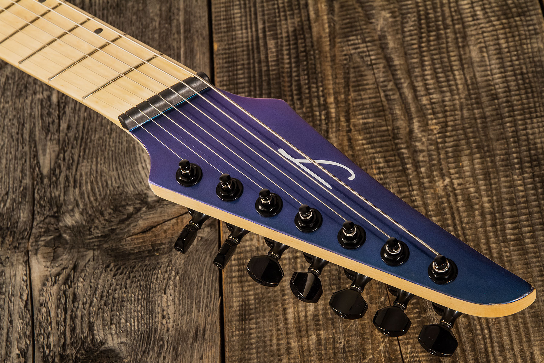 Legator N7fs Ninja S 7c Multiscale 2h Ht Mn - Lunar Eclipse - Multi-Scale Guitar - Variation 4