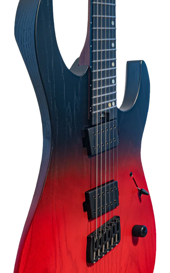 Legator Ninja N6fp Performance Multiscale 2h Ht Eb - Crimson - Multi-Scale Guitar - Variation 2