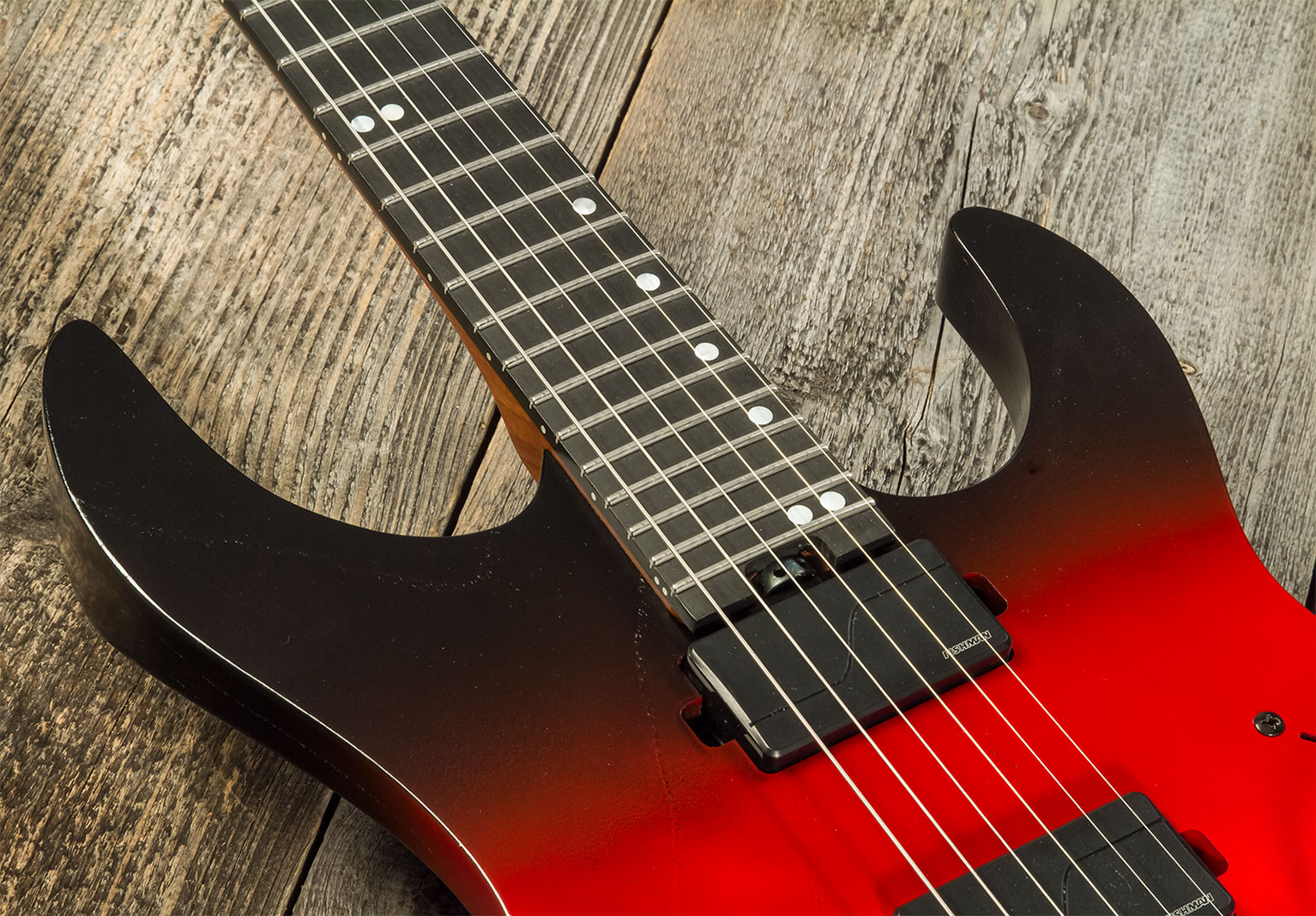Legator Ninja N6fr 2h Fishman Fluence Modern Fr Eb - Crimson - Metal electric guitar - Variation 4
