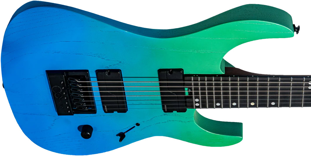 Legator Ninja N7ep Performance 7c 2h Fishman Fluence Modern Ht Ric - Pacific Aqua - 7 string electric guitar - Variation 2