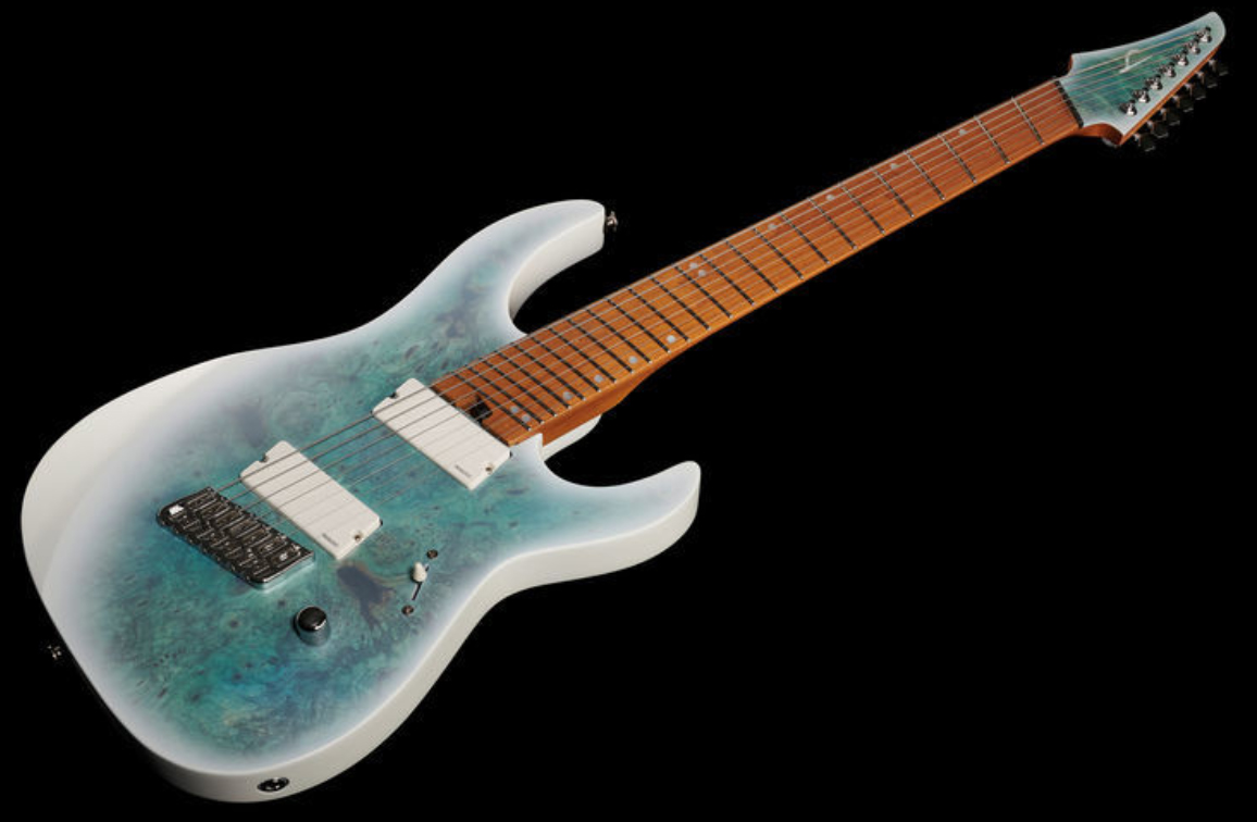 Legator Ninja N7fod Overdrive 7c Multiscale 2h Fishman Fluence Ht Mn - Arctic Blue - Multi-Scale Guitar - Variation 1