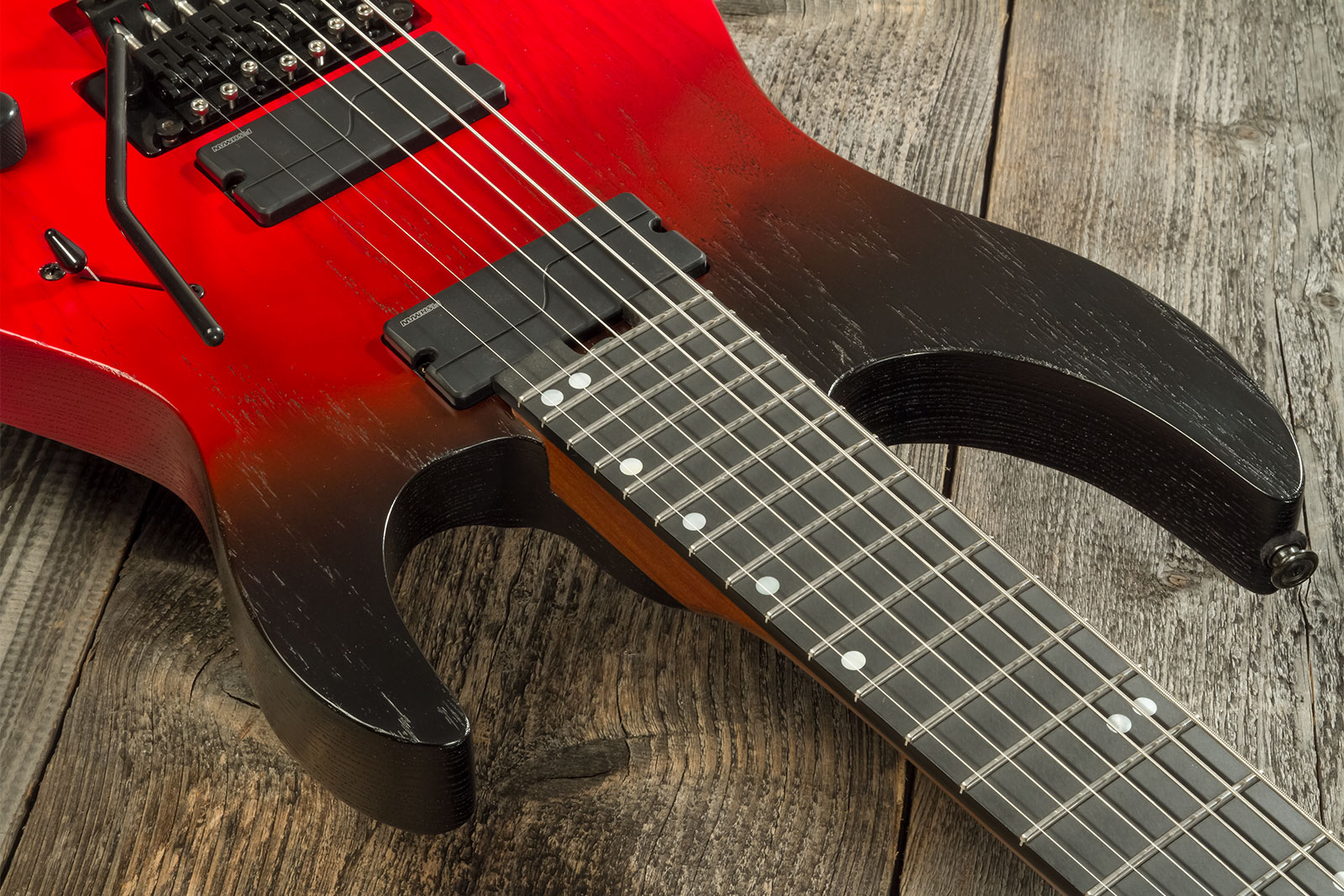 Legator Ninja N7fr 2h Fishman Fluence Modern Fr Eb - Crimson - 7 string electric guitar - Variation 4