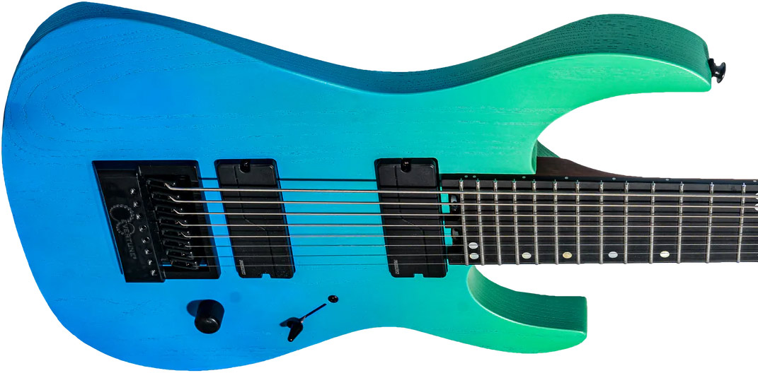 Legator Ninja N8ep Performance 8c 2h Fishman Fluence Modern Ht Ric - Pacific Aqua - Baritone guitar - Variation 2