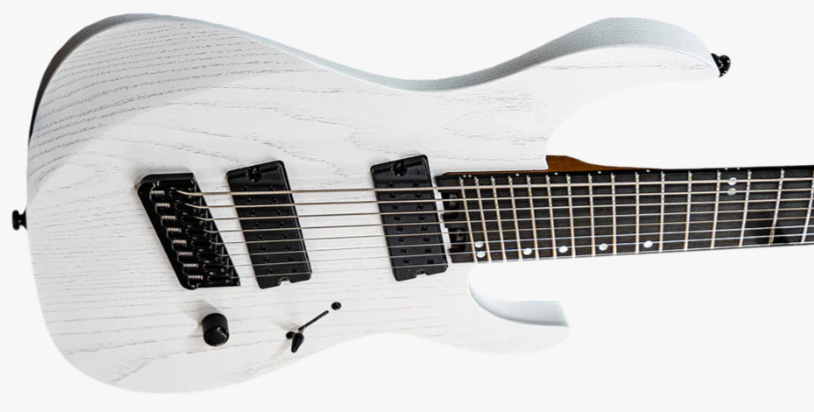 Legator Ninja N8fp 8c Multiscale 2h Ht Eb - Snowfall - Multi-Scale Guitar - Variation 2