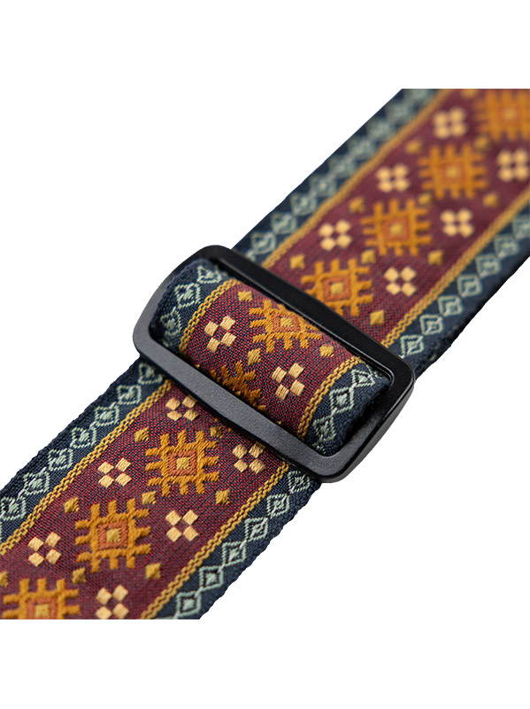 Levy's 5 Cm, Tissu Avec Motifs Hootenany, Dos Polypropylene - Design 026 - Guitar strap - Variation 1
