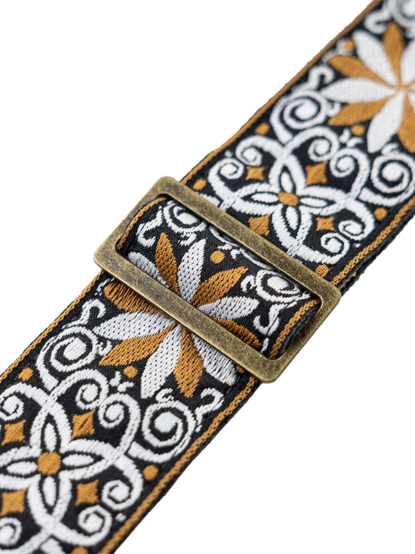 Levy's Courroie Tissu Avec Motifs Hootenany, 4 Portes Mediators, 5 Cm - Design 13 - Guitar strap - Variation 1